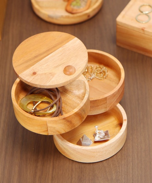 studio CLIP（スタディオクリップ）の「ウッド小物入れ3段（収納グッズ