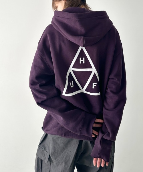 セール】HUF(ハフ)/トリプルトライアングルロゴ バックプリント ワン