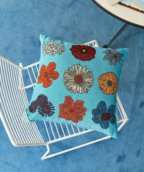 SAHIR サヒール】Cushion cover flower クッションカバーフラワー 花