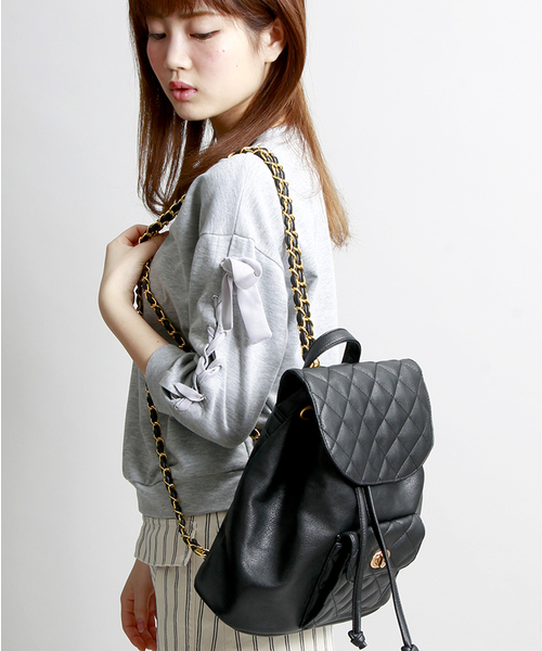 WEGO（ウィゴー）の「WEGO/キルティングチェーンリュック（バック