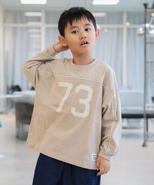 セール】ナンバー ロゴ ロングスリーブ Tシャツ 2025FW（90～130cm