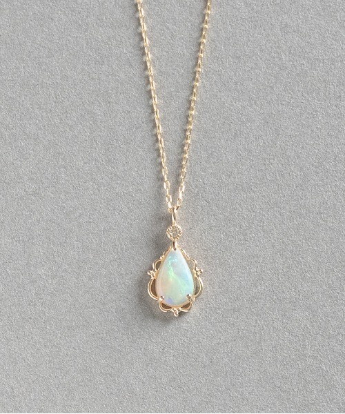 セール】K10 オパール×ダイヤモンド ネックレス（ネックレス）｜Jewel