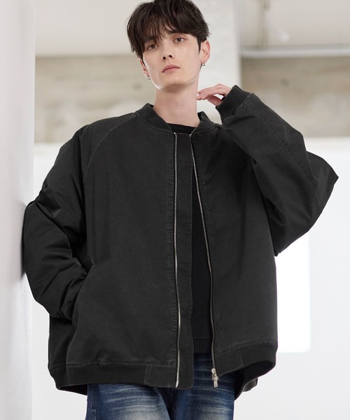 セール】ヴィンテージ加工ビッグMA-1ボンバージャケット（MA-1