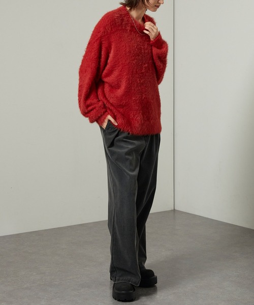 セール】【Alfred Alex】オーバーサイズシャギーニット（ニット