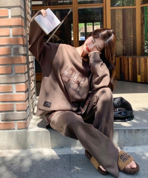 セール】【上下セット】ナンバリング スウェット×スウェットパンツ