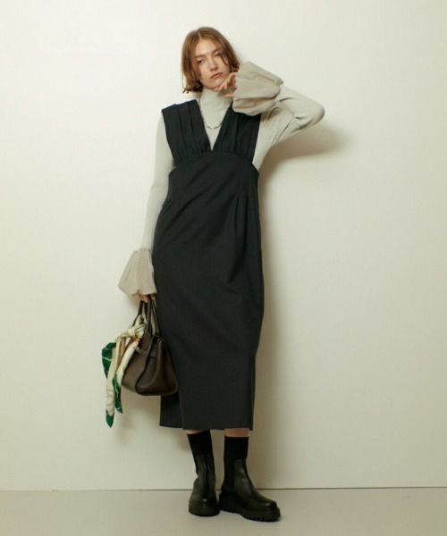 セール】サイドタックジャンスカワンピース（ワンピース