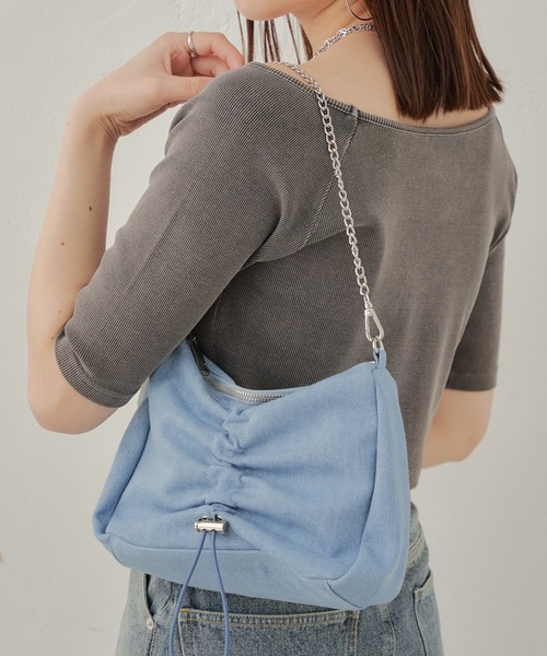 5色展開/完売カラー再販】チェーンドロストミニショルダーバッグ
