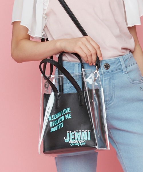 JENNI love（ジェニィラブ）の「2wayクリアトートバッグ（トートバッグ