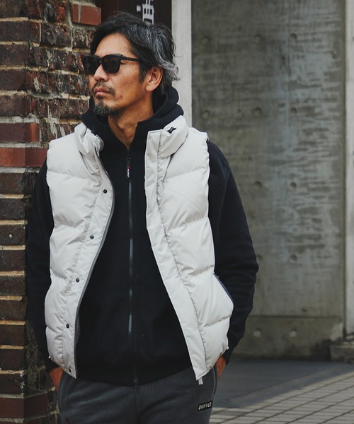 セール】VOLUME NECK DOWN VEST：ボリュームネック ダウンベスト