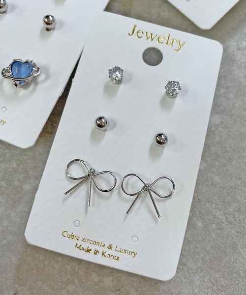 6個セット】ミニピアスセット（ピアス（両耳用））｜SPINNS（スピンズ