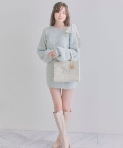 タブレット対応/推し活】Aimerianejoie刺繍入りミニトート（トート