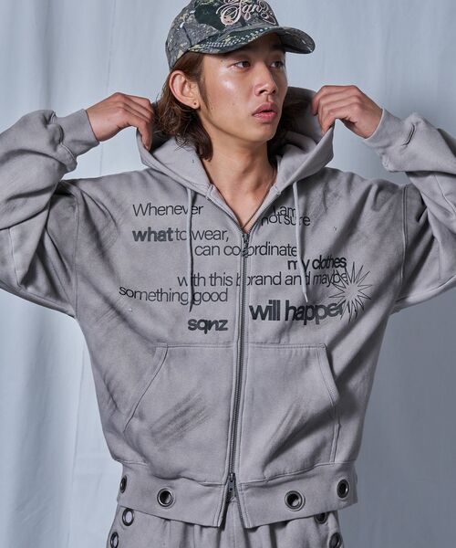 新色追加【sqnz（エスキュンズ）】sqnz eyelet zip pk / ジップ