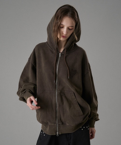 セール】26SS HEART LOGO FULL-ZIP HOODIE / ハートロゴフルジップ