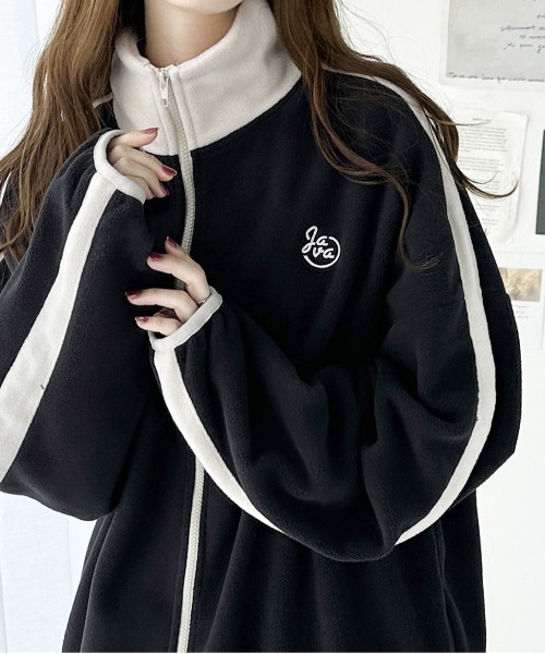 セール】《Javaジャバコラボ》大人スポーティ!ロゴ刺繍 フリースト