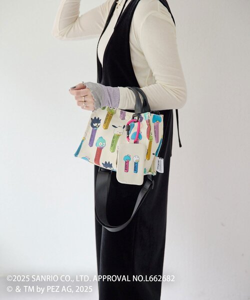 はぴだんぶい×PEZ(ペッツ)×ear】コラボコットントートバッグS（トート