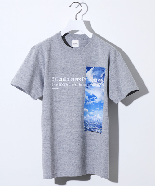 OTOT】新海誠×山崎まさよし 秒速5cm 音の聴こえるTシャツ（Tシャツ