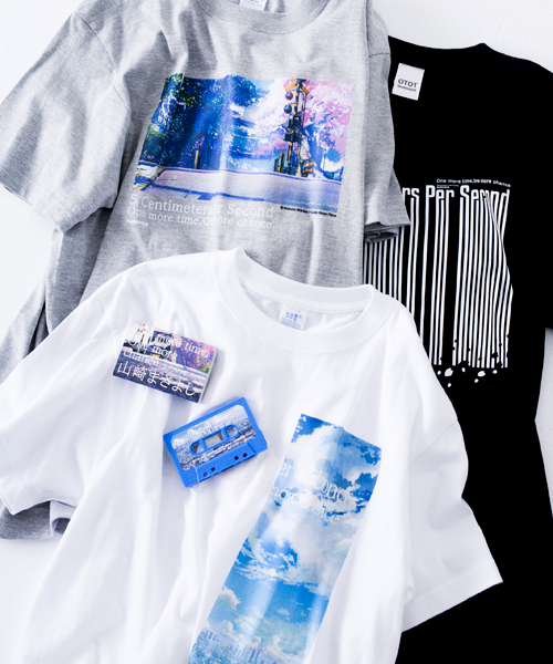 OTOT】新海誠×山崎まさよし 秒速5cm 音の聴こえるTシャツ（Tシャツ