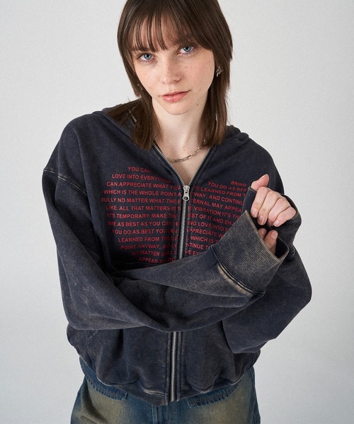 WISH FOR EVER × ONCILY 】HEART COLLAB FULL-ZIP HOODIE/ハートコラボ