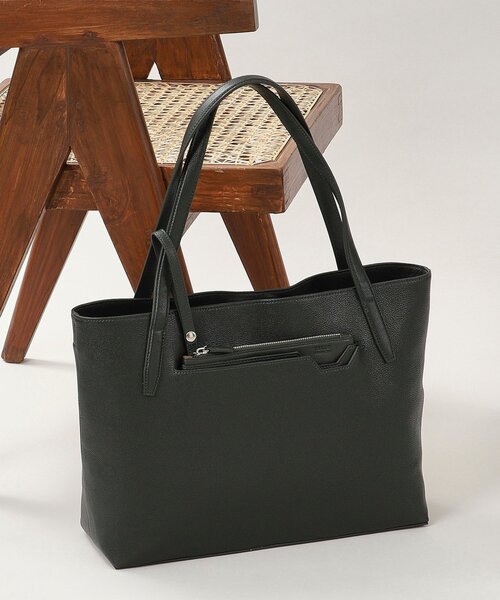 セール】【ポーチ付き】シュリンクレザートートバッグ（トートバッグ