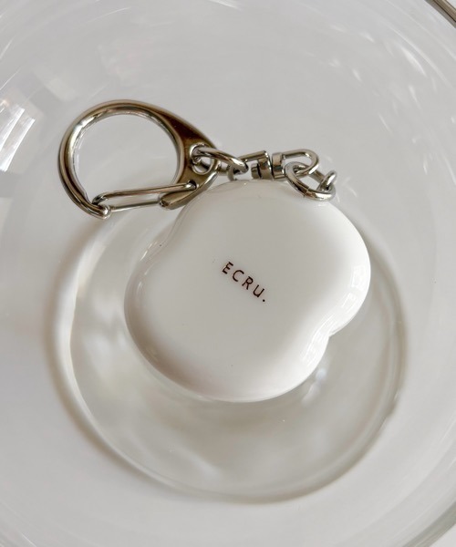 ECRu.】ナッツ ミニ ミラー チャーム（キーケース/キーアクセサリー