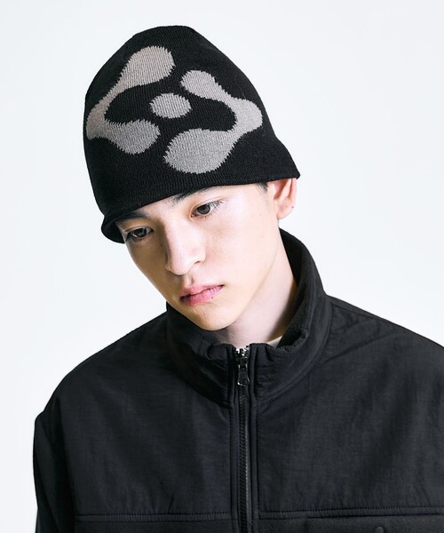 City Ambient Products:〈手洗い可能〉ロゴ ビーニー ニット帽（ニット