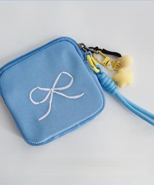 セール】チャーム付き刺繍リボンミニポーチ（ポーチ）｜E&C closet