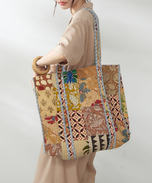 新色登場！】【India series】パッチワークトートバッグ（ショルダー