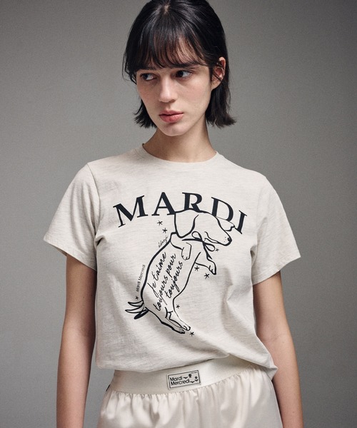 SLIM TSHIRT SWING THE TAIL DDANJI（Tシャツ/カットソー）｜Mardi