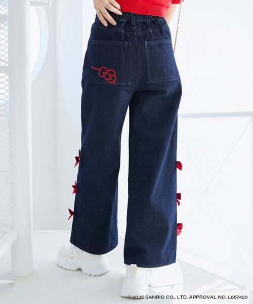 ハローキティ サイドリボンデニム（デニムパンツ）｜MAJESTIC LEGON