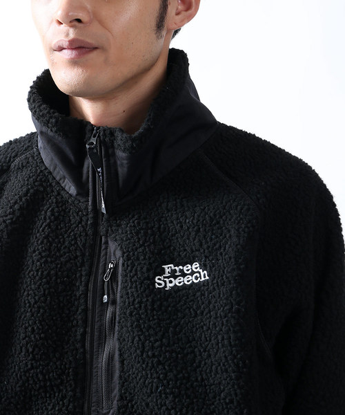 セール】WEB限定 Free Speech/フリースピーチ BOA FLE ZIP BSN/ボア