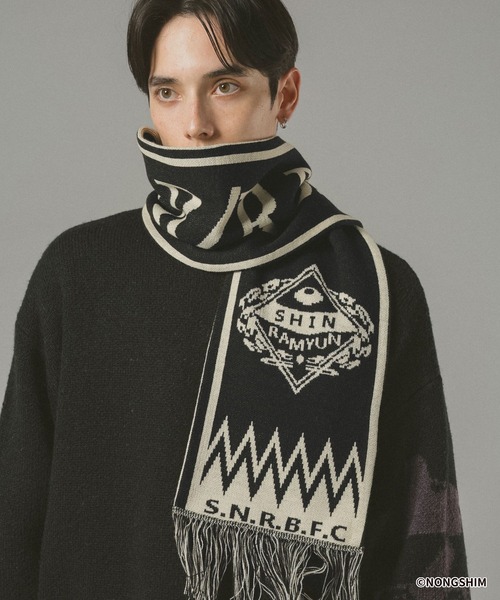 セール】【辛ラーメン】コラボ/ニットマフラー（マフラー）｜RAGEBLUE