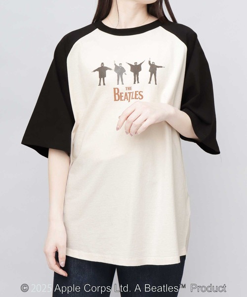 THE BEATLES ビートルズ 古着風 ラグラン バンドTシャツ（Tシャツ