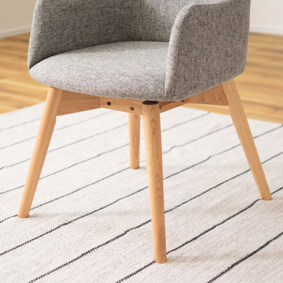 AZUMAYA｜カラメリ 回転式チェア｜グレー – チェア・ソファ専門通販