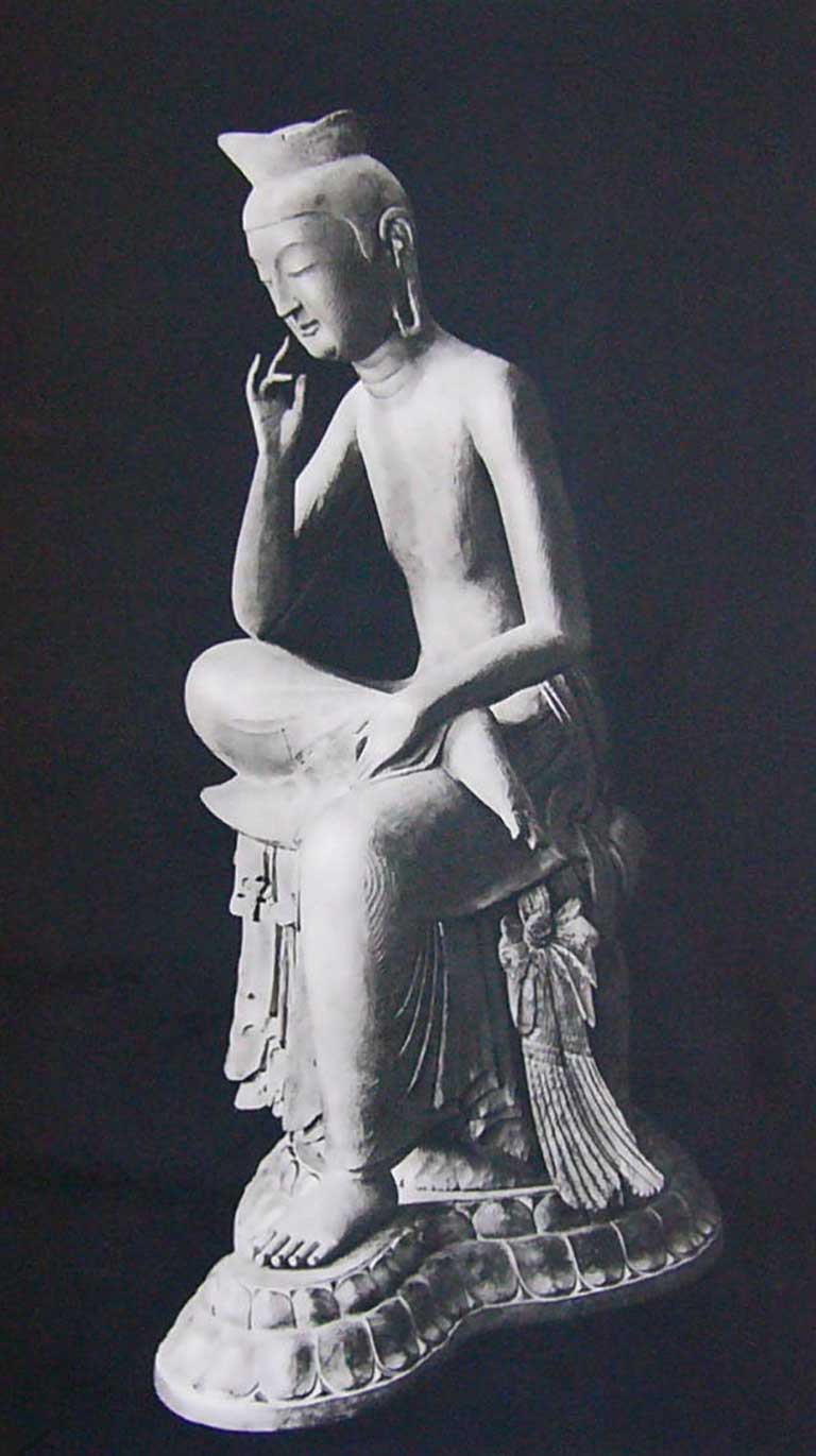 国宝仏像】弥勒菩薩半跏思惟像（宝冠弥勒）【広隆寺】の解説と写真