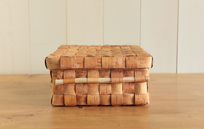 白樺かご/大きな蓋付きボックス COMFOTA 北欧雑貨店