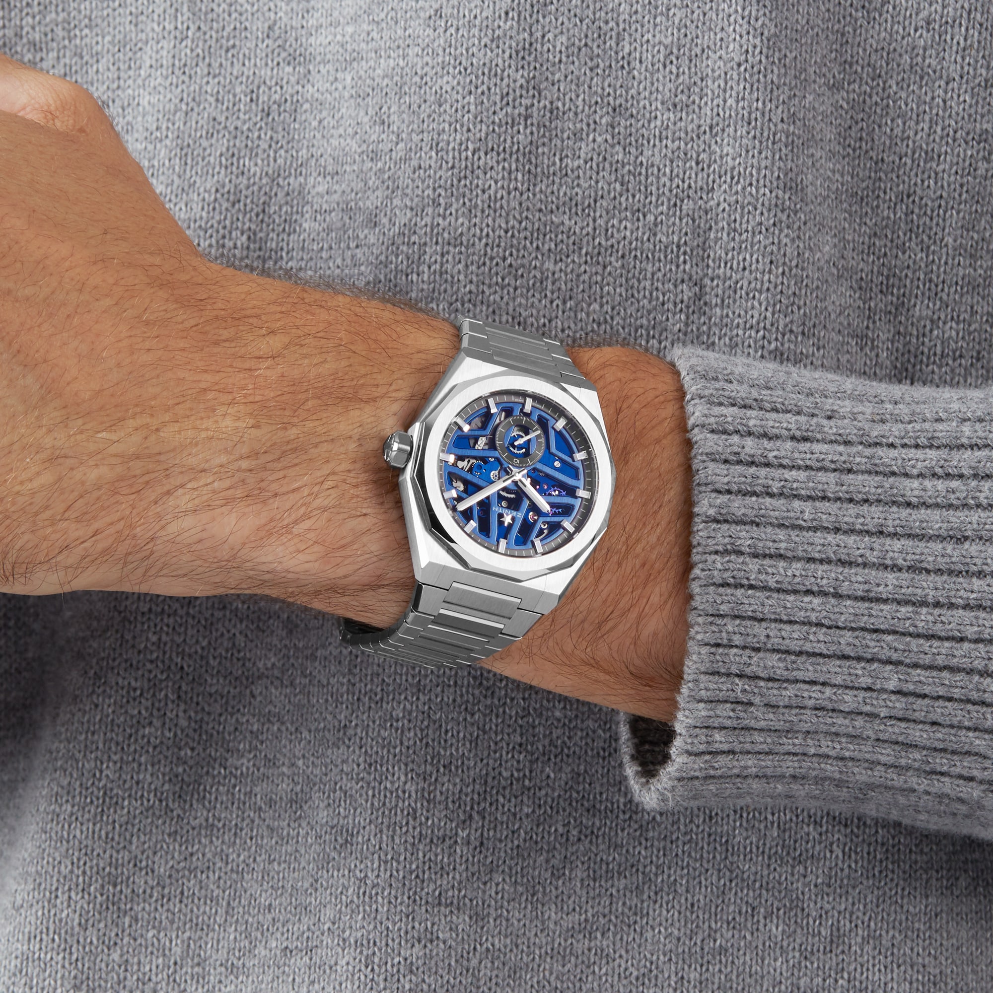 Zenith Defy Skyline Skeleton Steel 41mm Blue 03.9300.3620/79.I001