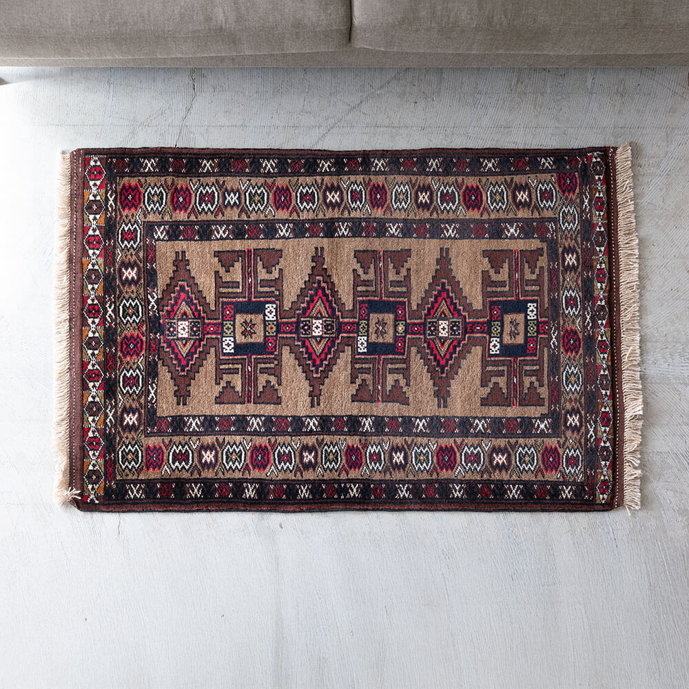 ☆ N☆ ヴィンテージラグ トライバルラグ トルクメン ロングサイズ