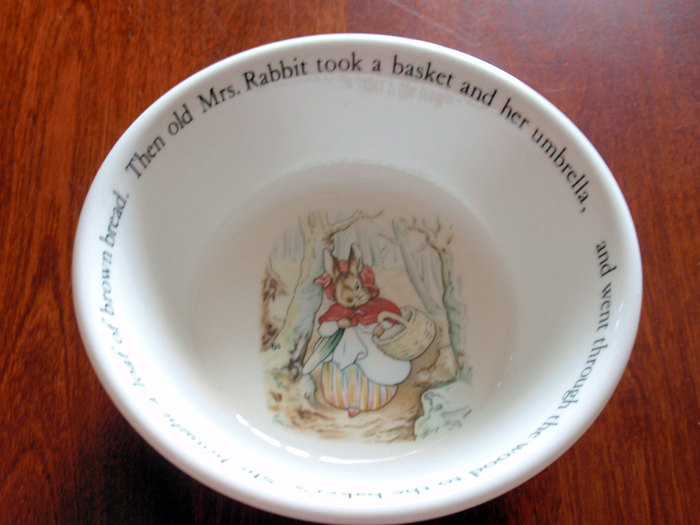 ウェッジウッド シリアルボウル 【ピーターラビット（旧刻印