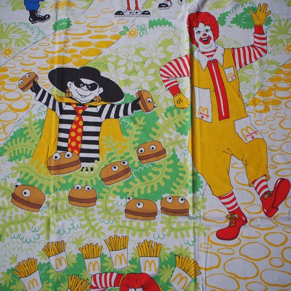 ビンテージシーツ マクドナルド