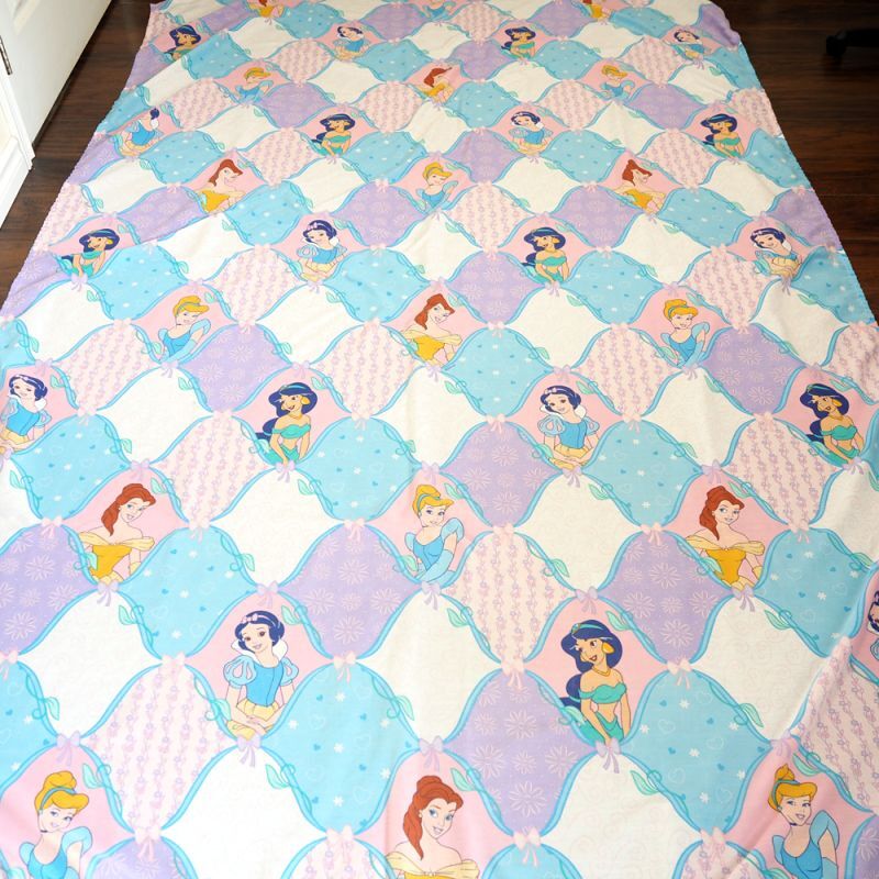 ビンテージシーツ ディズニープリンセス パステルカラー