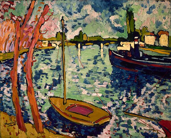 Maurice de Vlaminck - The Seine at Chatou - The Metropolitan