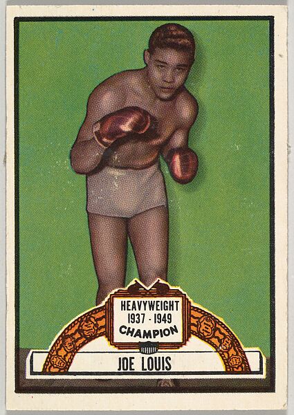 Issued by Topps Chewing Gum Company - Joe Louis, Heavyweight