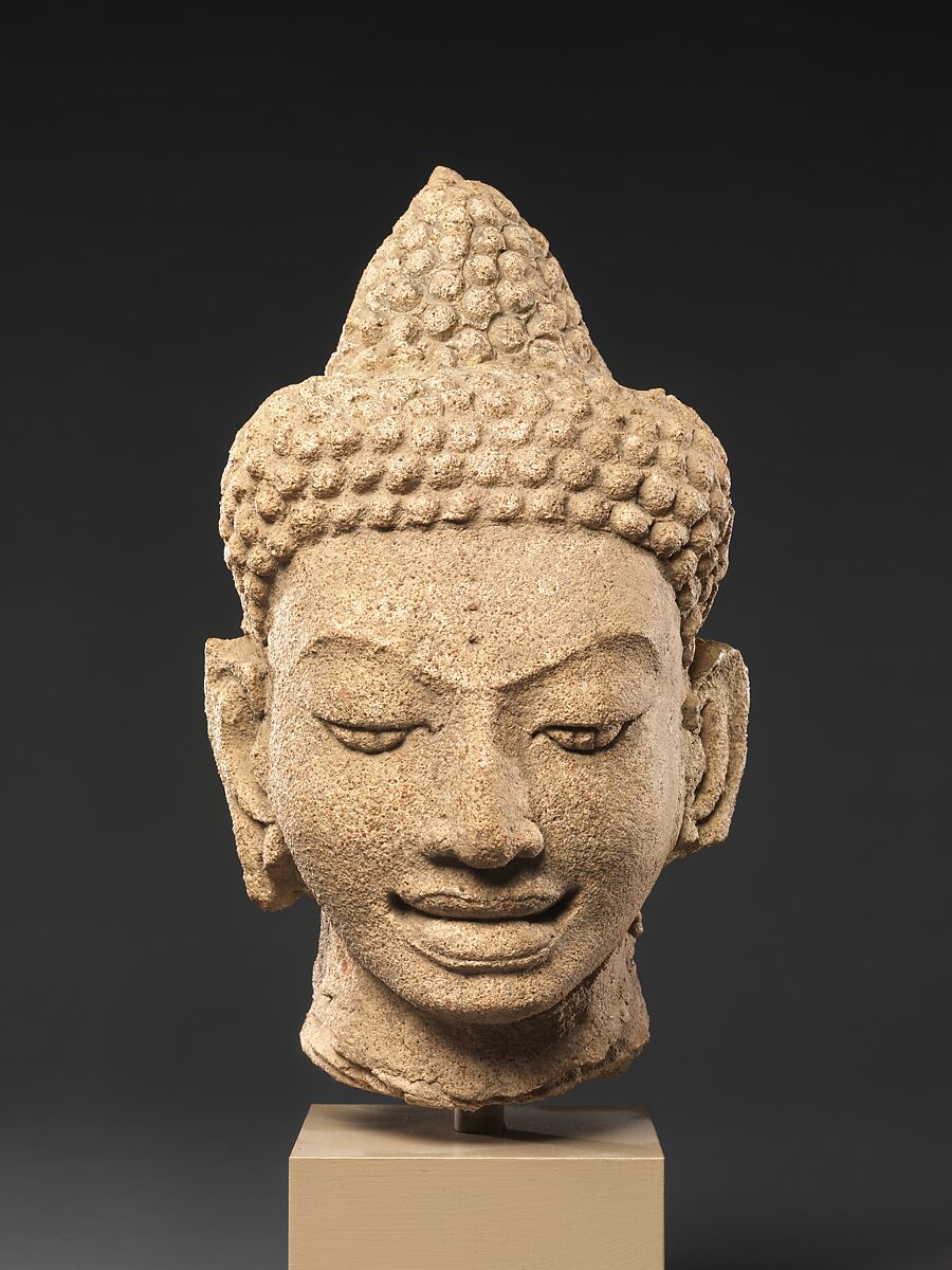 Head of Buddha - Thailand (Ratchaburi Province) - Mon-Dvaravati