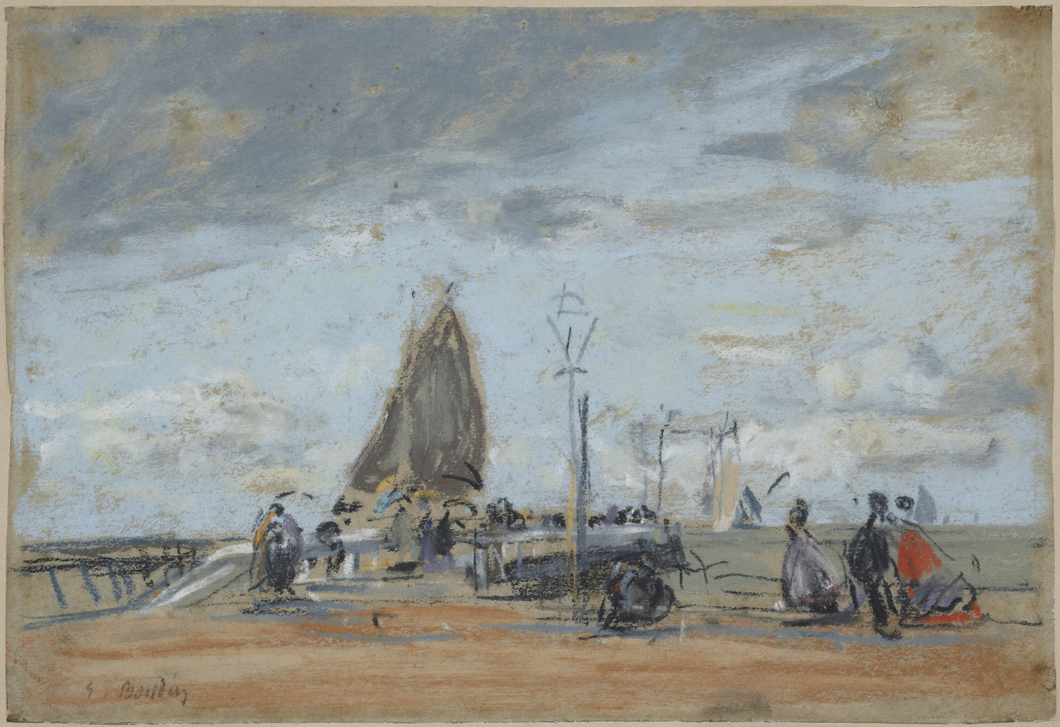 海浜|ウジェーヌ・ブーダン |所蔵作品検索｜国立西洋美術館