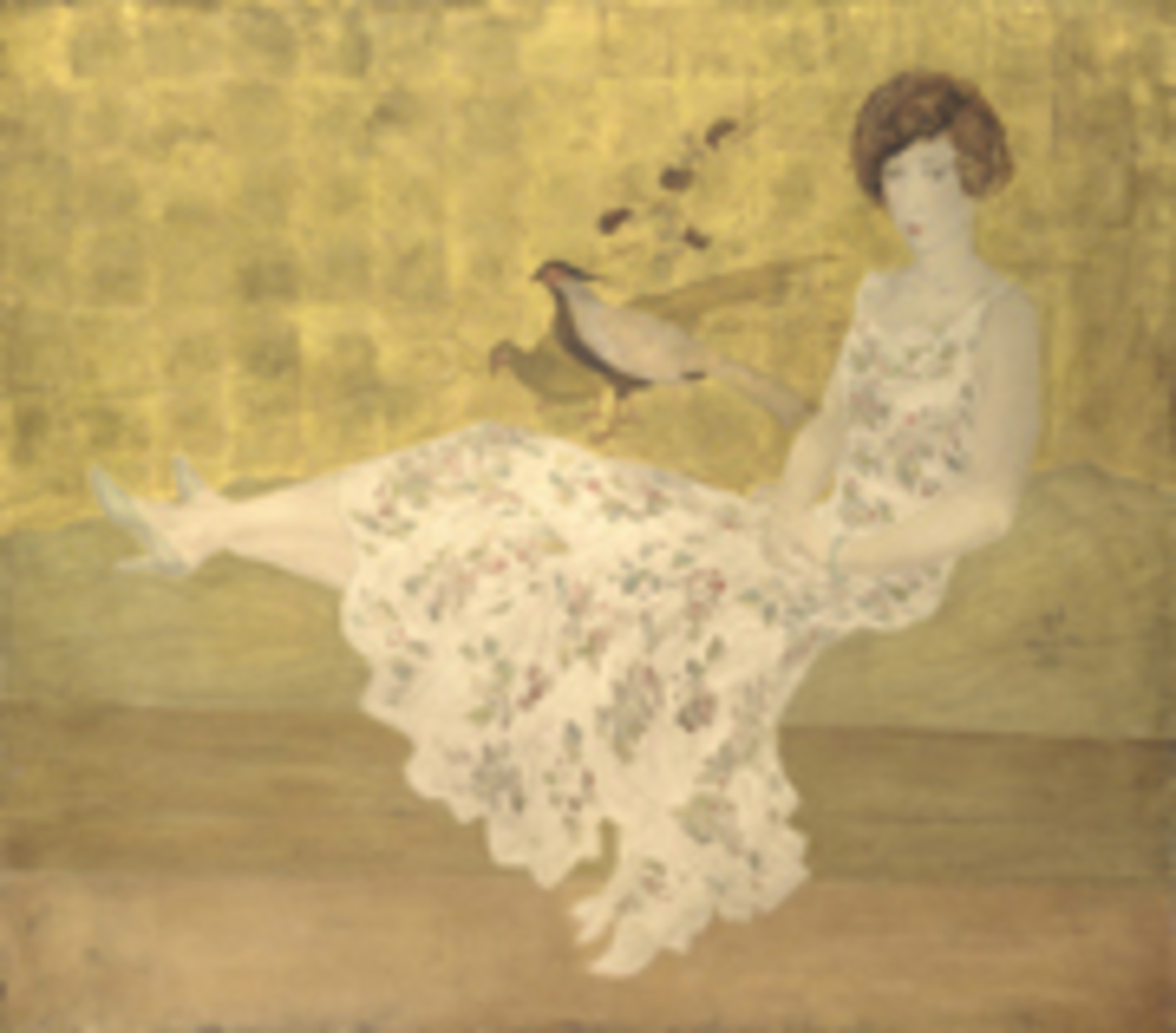 坐る女|藤田嗣治 |所蔵作品検索｜国立西洋美術館