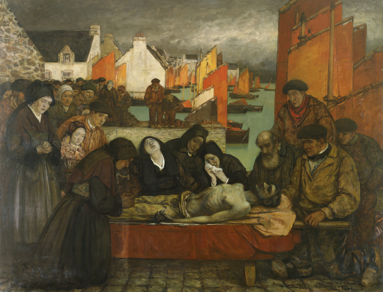 悲嘆、海の犠牲者|シャルル・コッテ |所蔵作品検索｜国立西洋美術館