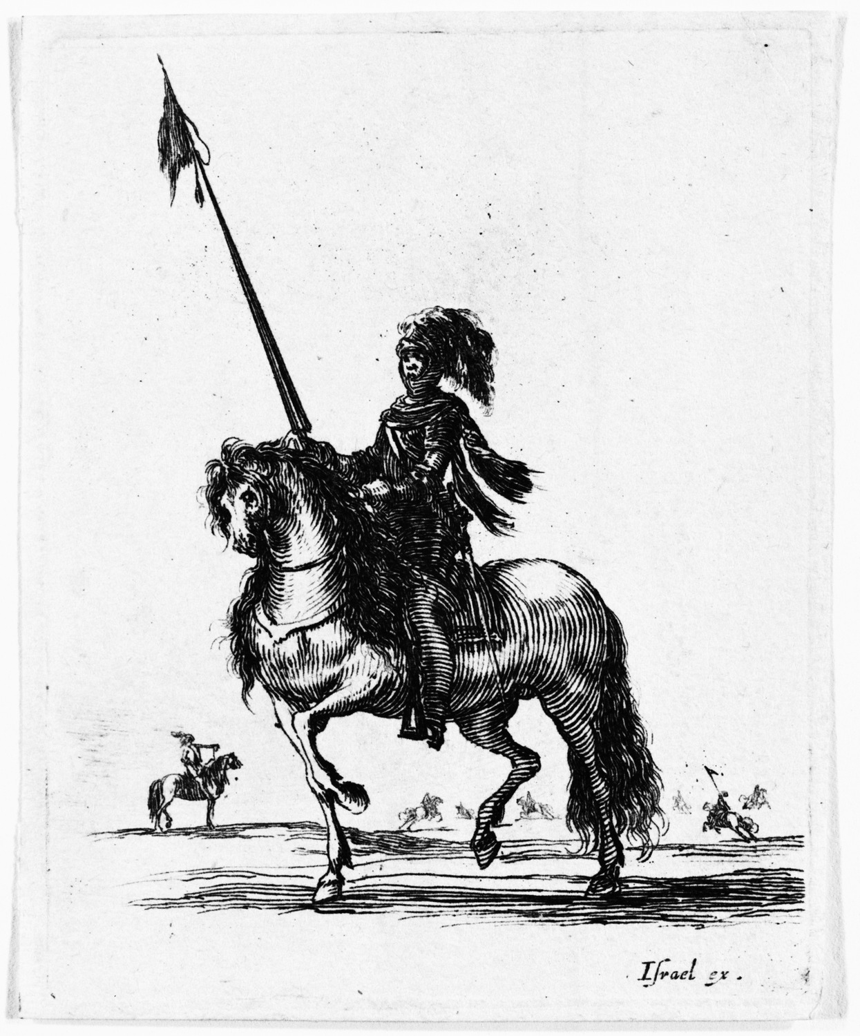 騎兵隊の様々な訓練』：（10）馬上の胸甲騎兵|ステーファノ・デッラ