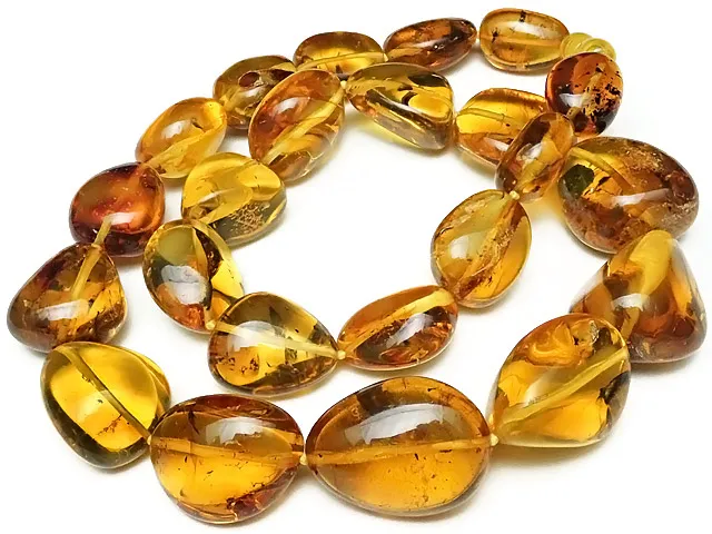 虫入りバルティックアンバー（琥珀） ネックレス No.1【1点もの