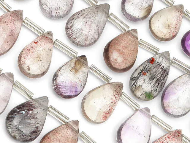 エレスチャルクォーツ スーパーセブン ペアシェイプ 12～17mm【1連販売