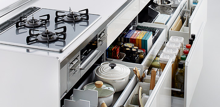 スライドボックス│フロアキャビネット│ステディア｜クリナップ